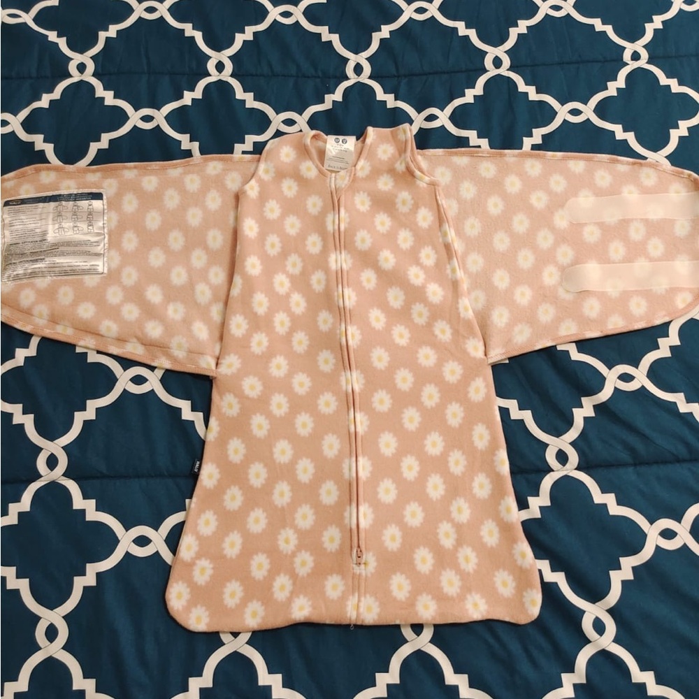 NWOT HALO Micro-Fleece Sleepsack Swaddle,3-Way Swaddle Blanket 3-6months - Picture 2 of 7